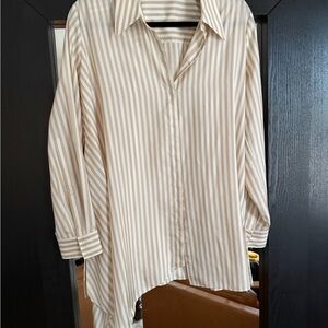Striped Cream Blouse